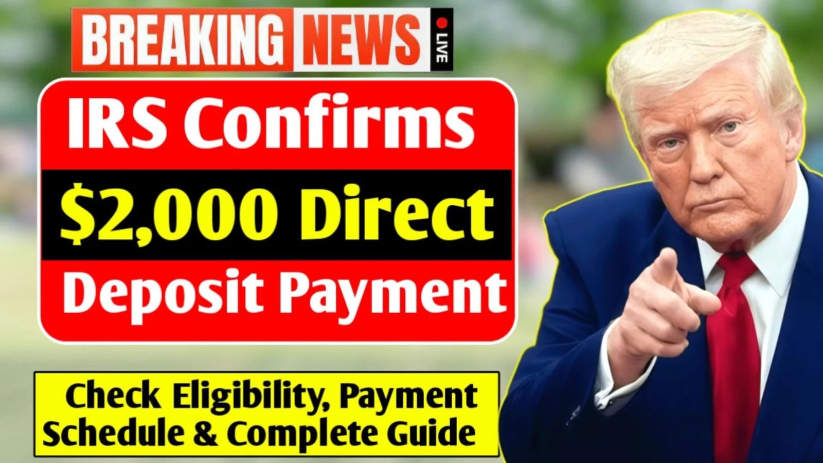 IRS Announces $2000 Direct Deposit Payments for November 2025 — Review Eligibility, Payouts & Complete Roadmap