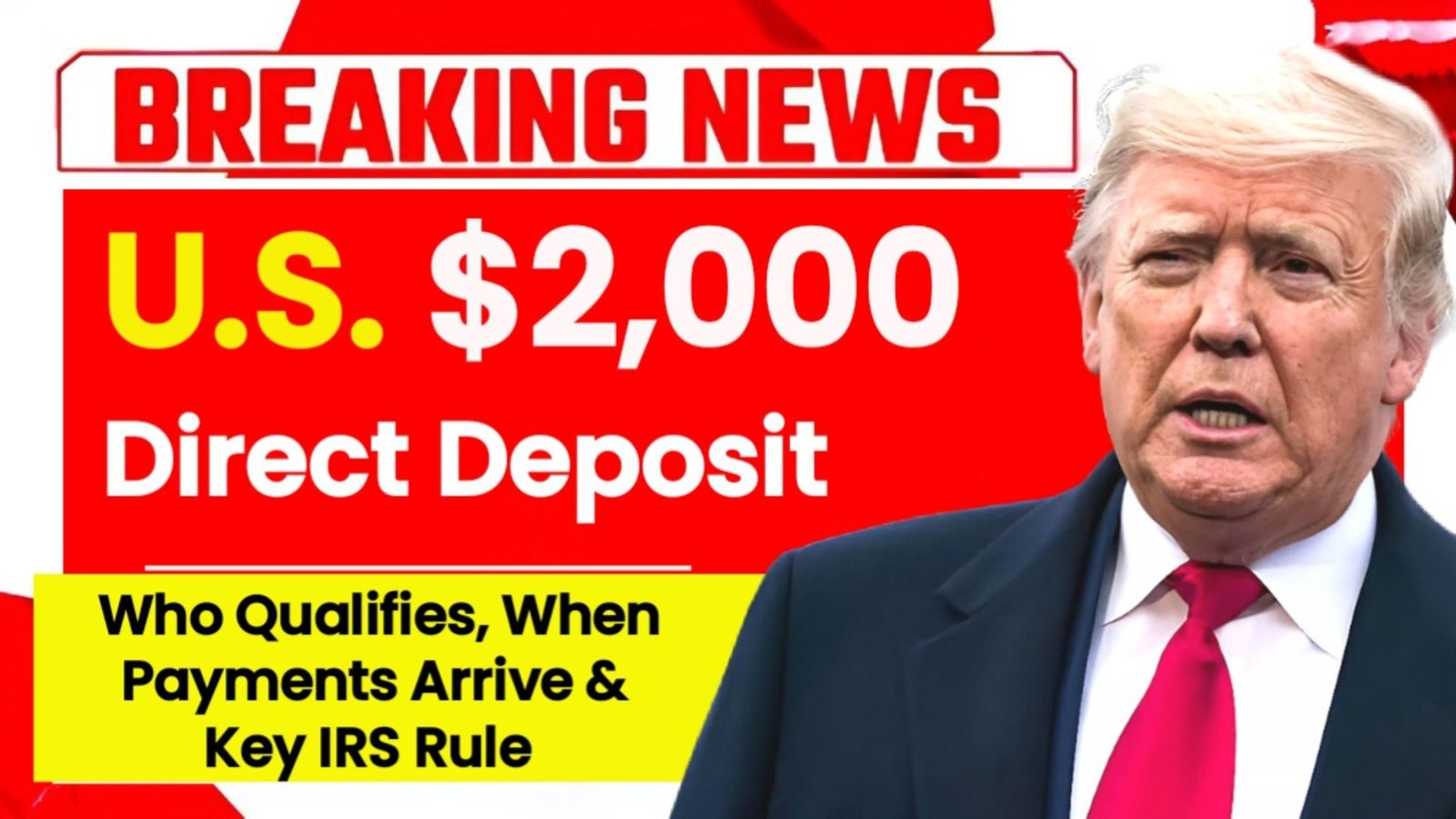 U.S. $2,000 Direct Deposit Update: Who Qualifies, When Payments Arrive & Key IRS Rules